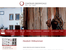 Tablet Screenshot of centrum-obermuehle.de